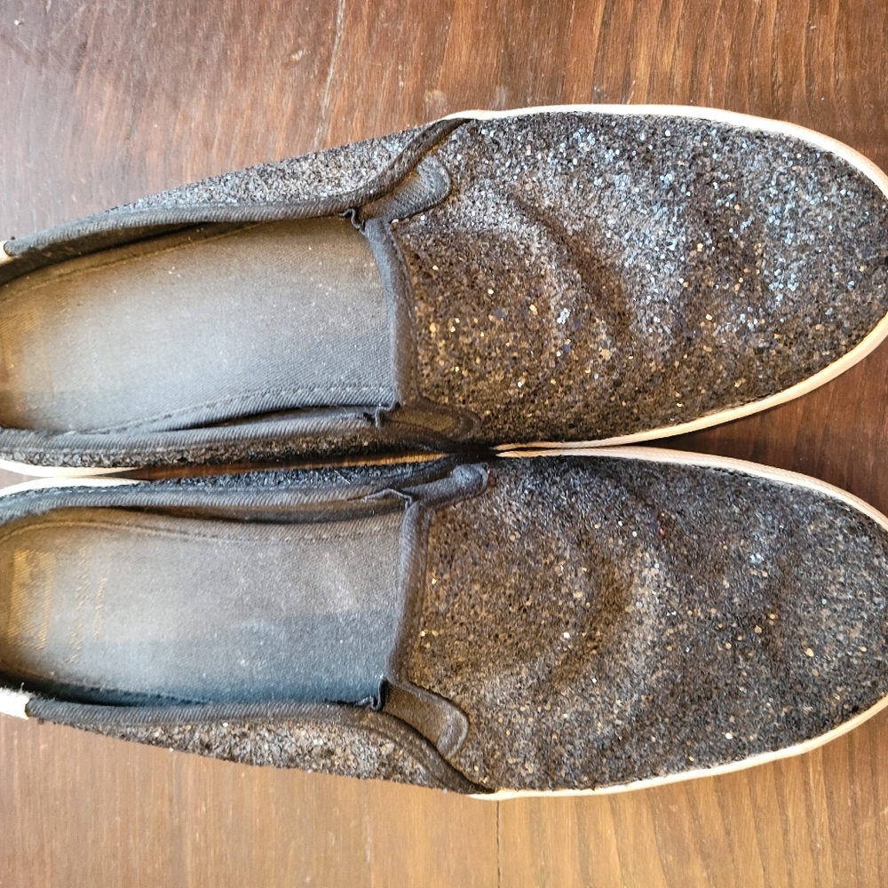 Kate Spade Glitter Slip-ons